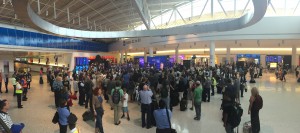 Panoramic of the huge crowd formed to see and hear Carly Rae Jepsen #LFT5