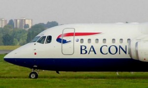A BA Connect RJ100 (Photo provided by ozz13x (BA Connect) [CC BY 2.0 (http://creativecommons.org/licenses/by/2.0)], via Wikimedia Commons)