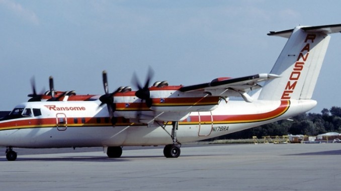 Ransome_Airlines_Dash_7_at_Trenton_-_Mercer_County_Airport