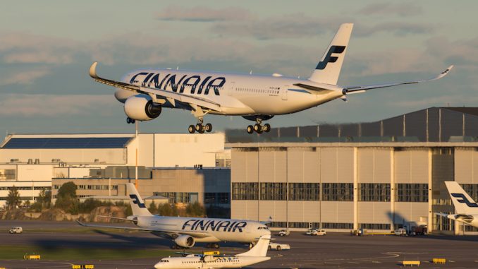 Finnair A350 XWB Landing