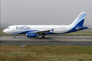 An IndiGo A320 in Mumbai.