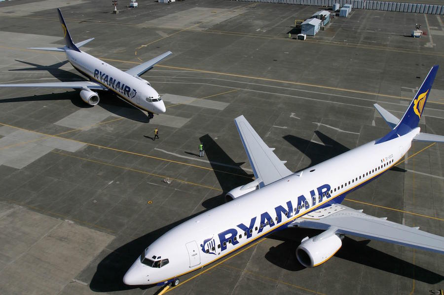 Ryanair Boeing 737 aircraft.