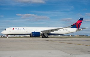 A Delta A350-900XWB aircraft.