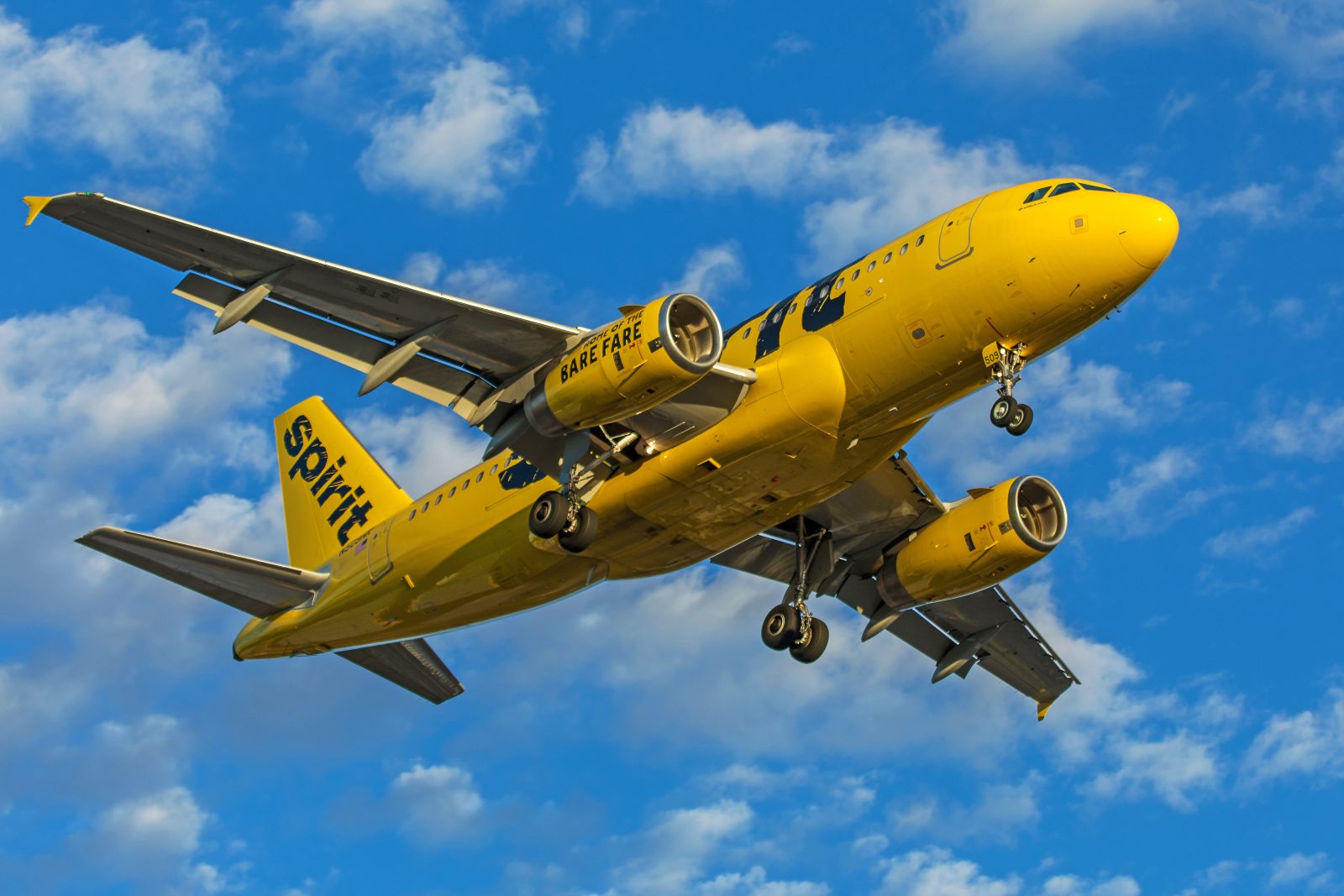 A Spirit A319 in Las Vegas.
