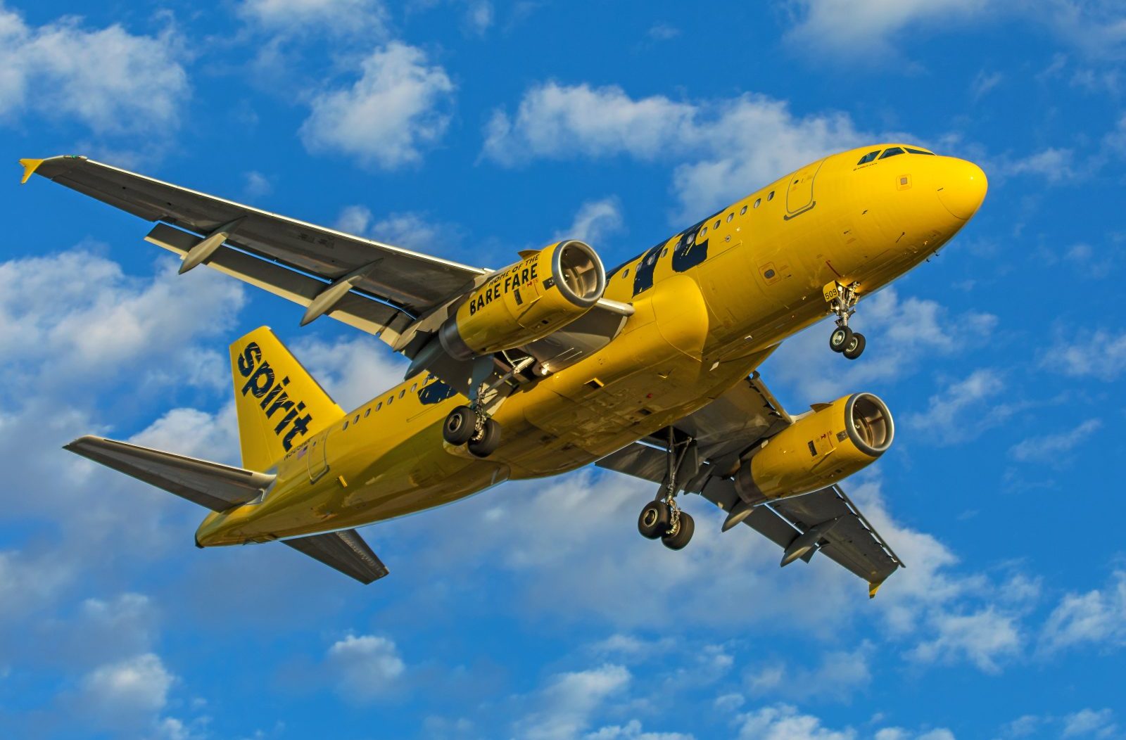 A Spirit A319 in Las Vegas.