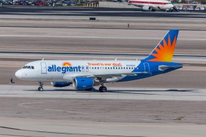 An Allegiant Air Airbus aircraft.