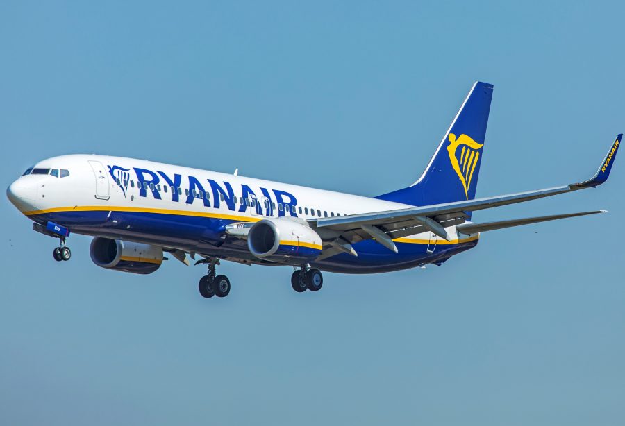 A Ryanair Boeing 737-800.