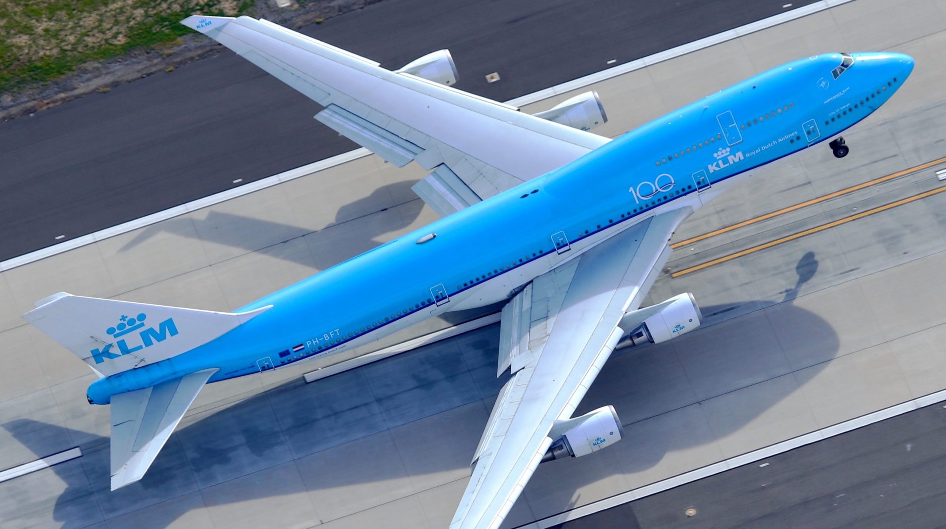 KLM 747 takeoff Los Angeles LAX