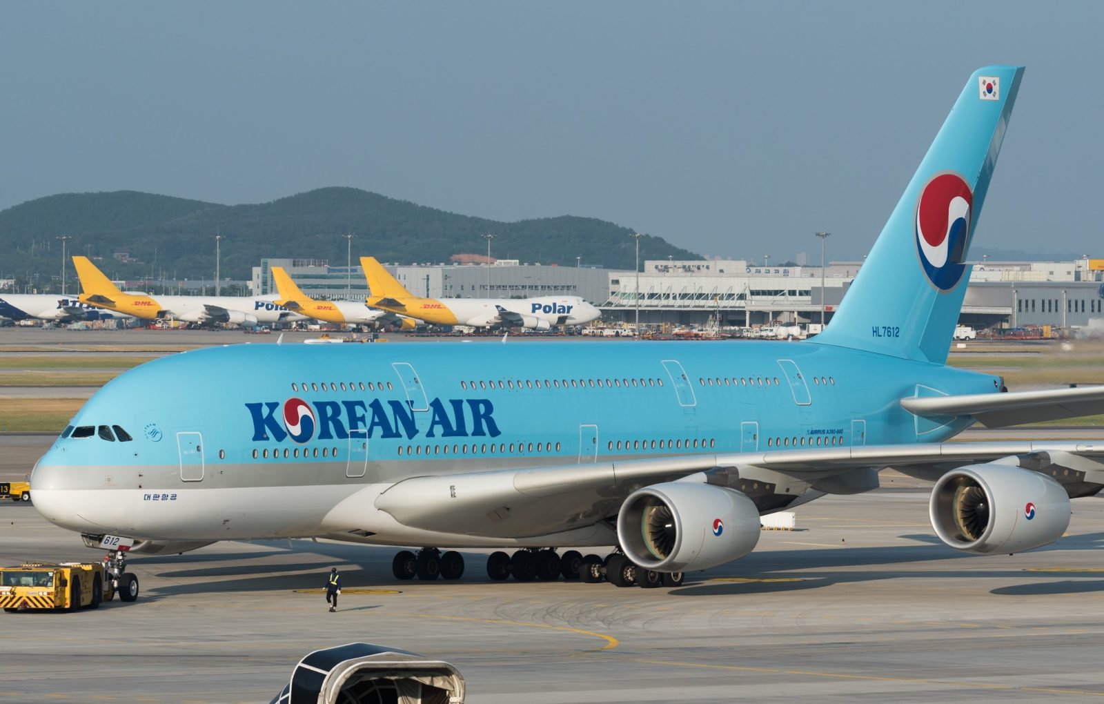 A Korean Air A380 in Seoul.