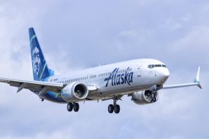 An Alaska Airlines 737 MAX 9