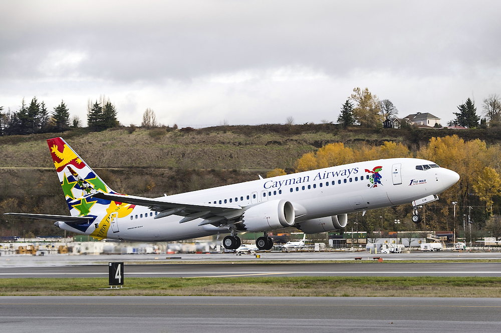 A Cayman Airways 737 MAX (Photo: Boeing)