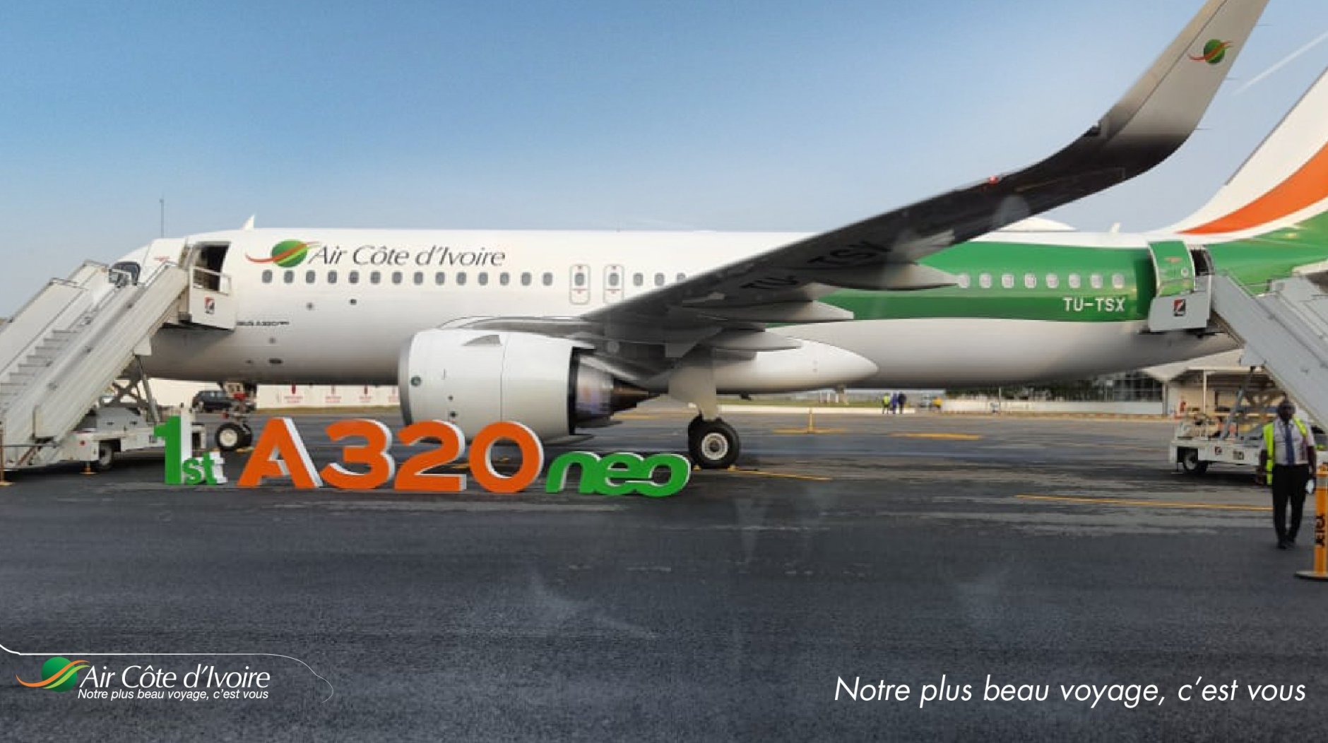 Air Cote d’Ivoire's first Airbus A320neo.