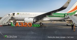 Air Cote d’Ivoire's first Airbus A320neo.