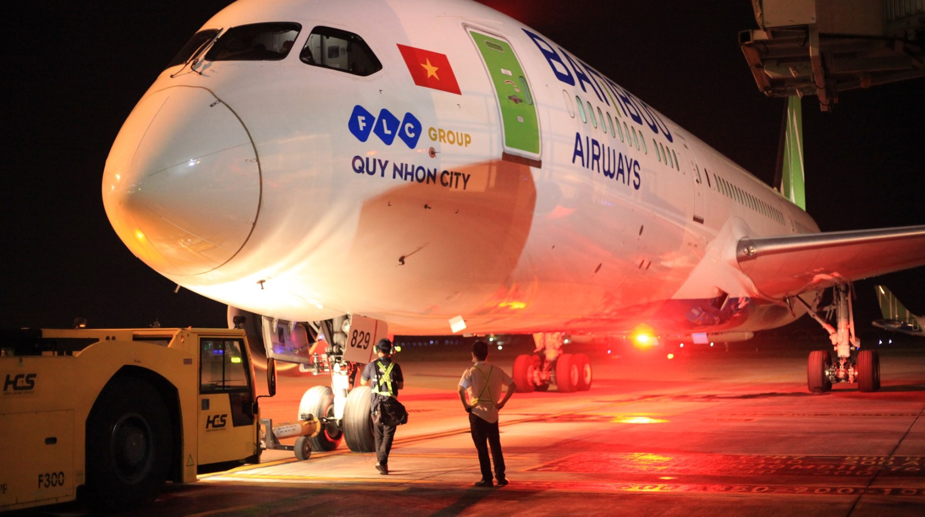 A Bamboo Airways 787 departs from Hanoi for its inaugural flight to the U.S. (Photo; Bamboo Airways)