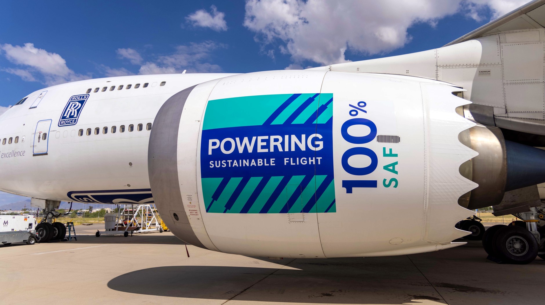 SAF-powered engine