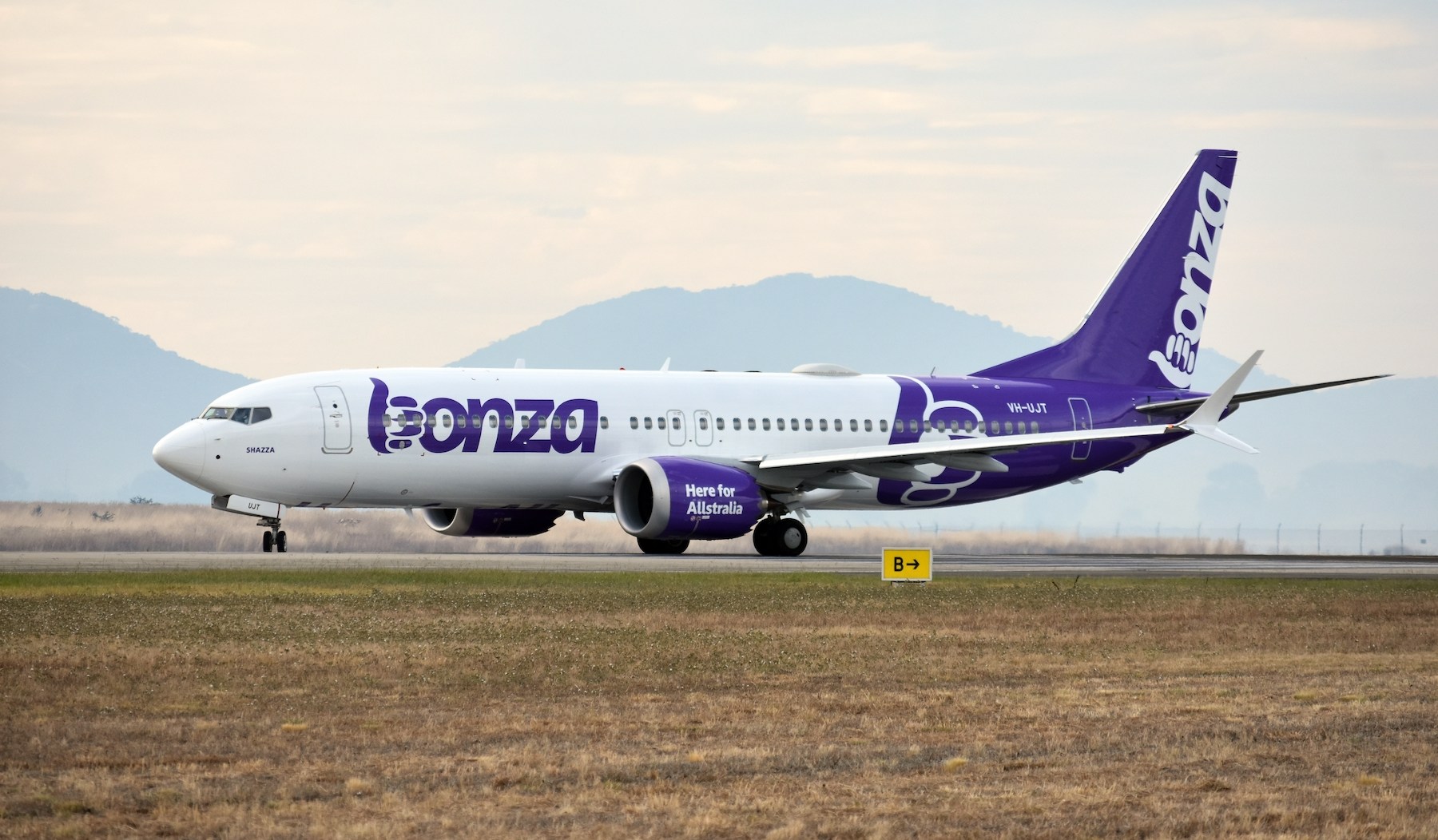 A Bonza 737 MAX aircraft.