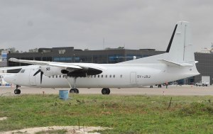 A Skyward Express Fokker aircraft