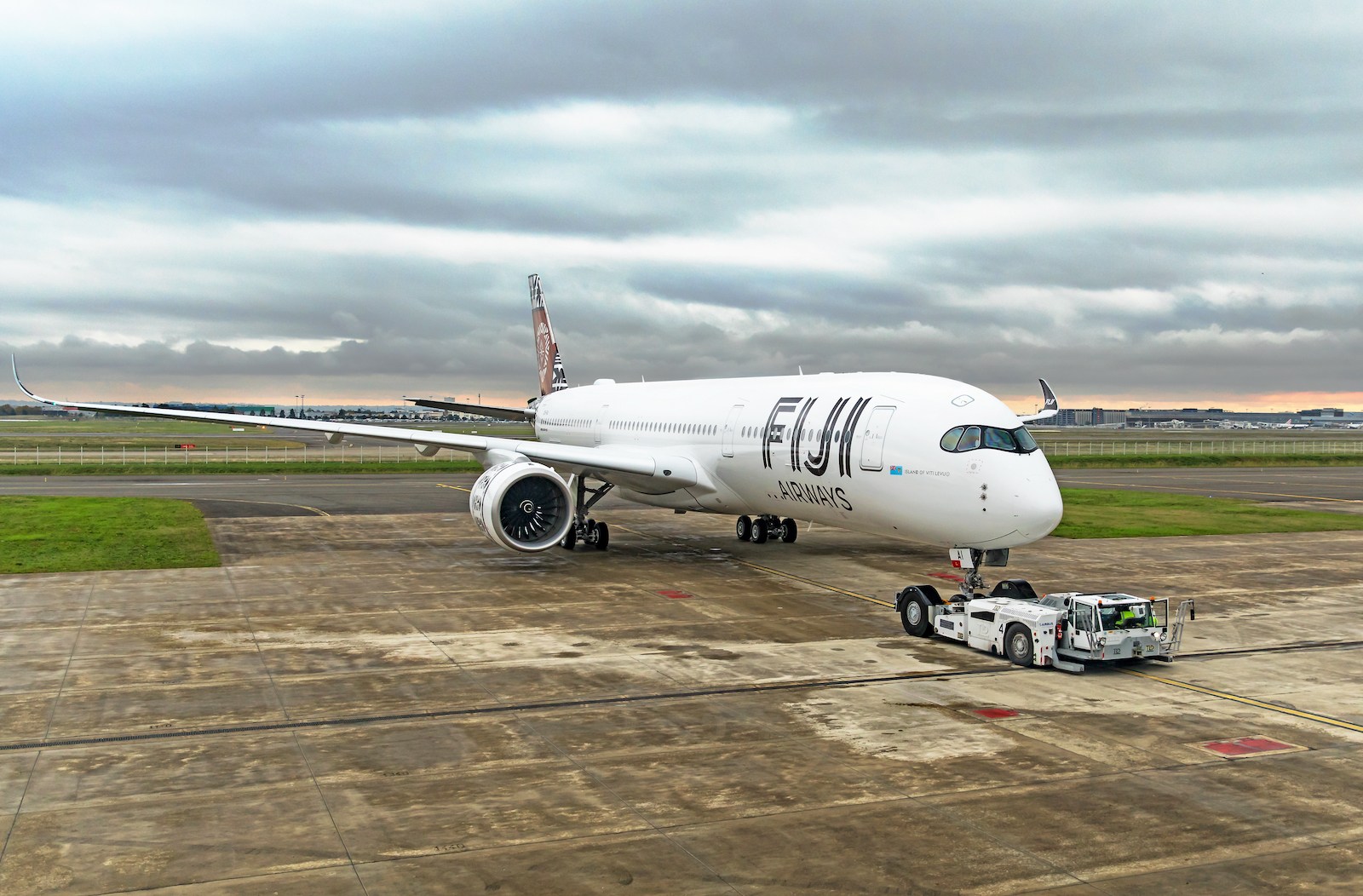 A Fiji Airways Airbus A350 aircraft