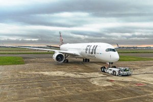 A Fiji Airways Airbus A350 aircraft