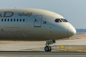 An Etihad Airways Boeing 787-9 Dreamliner