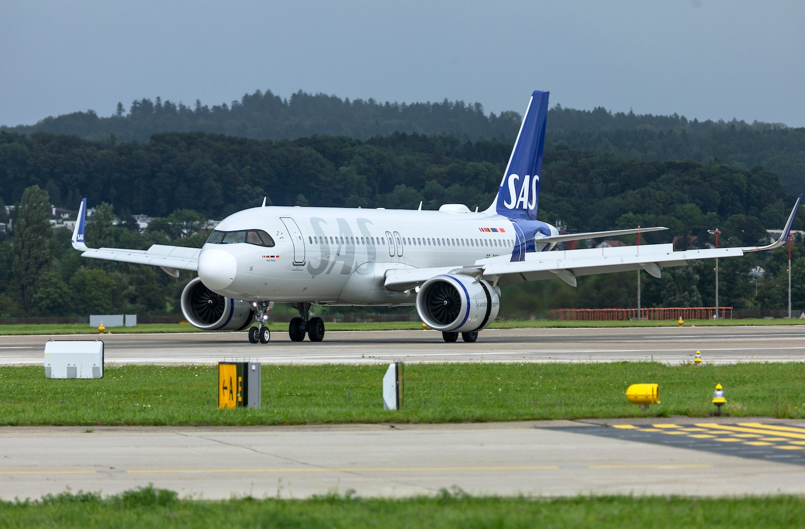 An SAS Airbus A320neo.