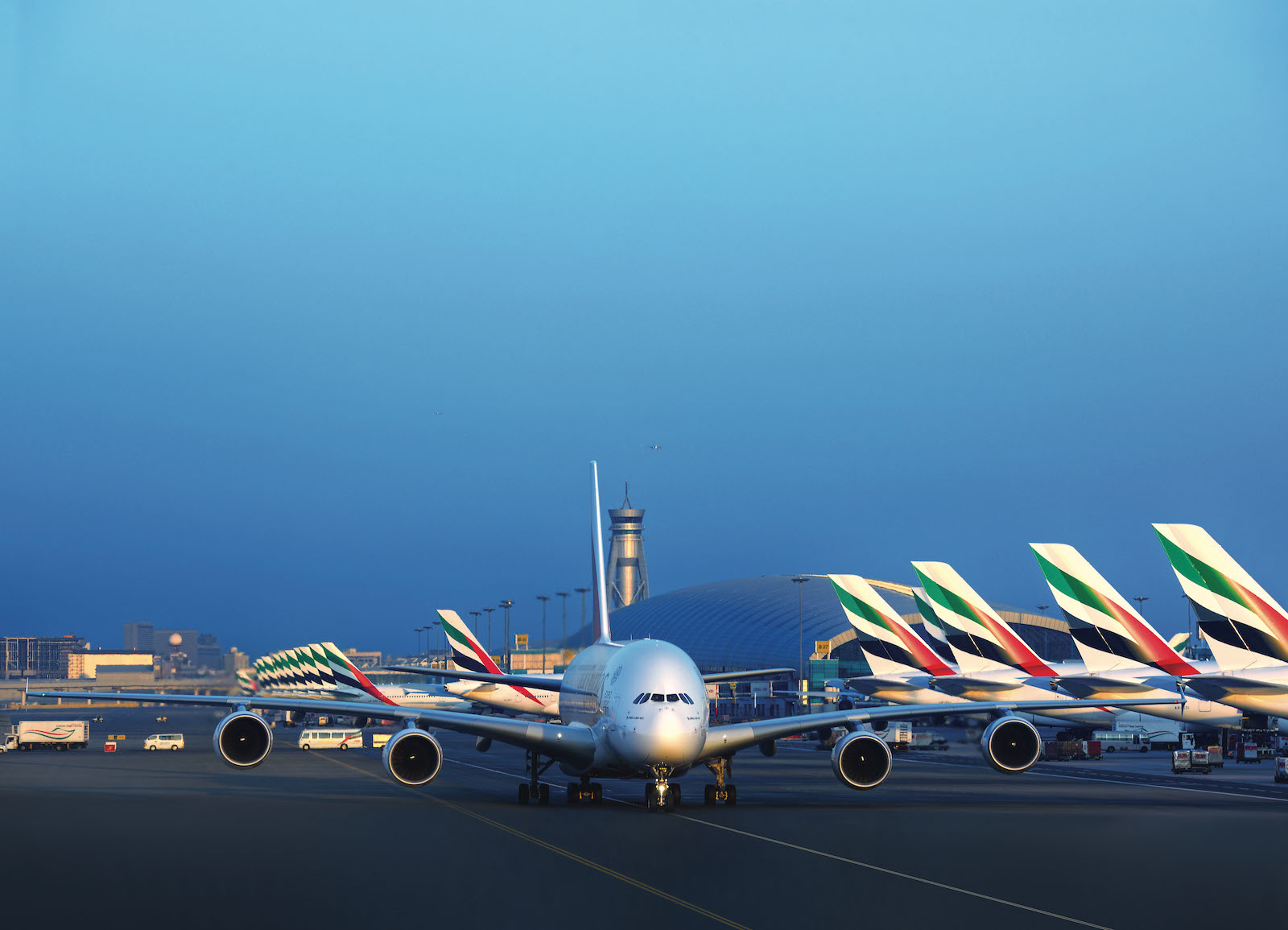 Emirates aircraft in Dubai