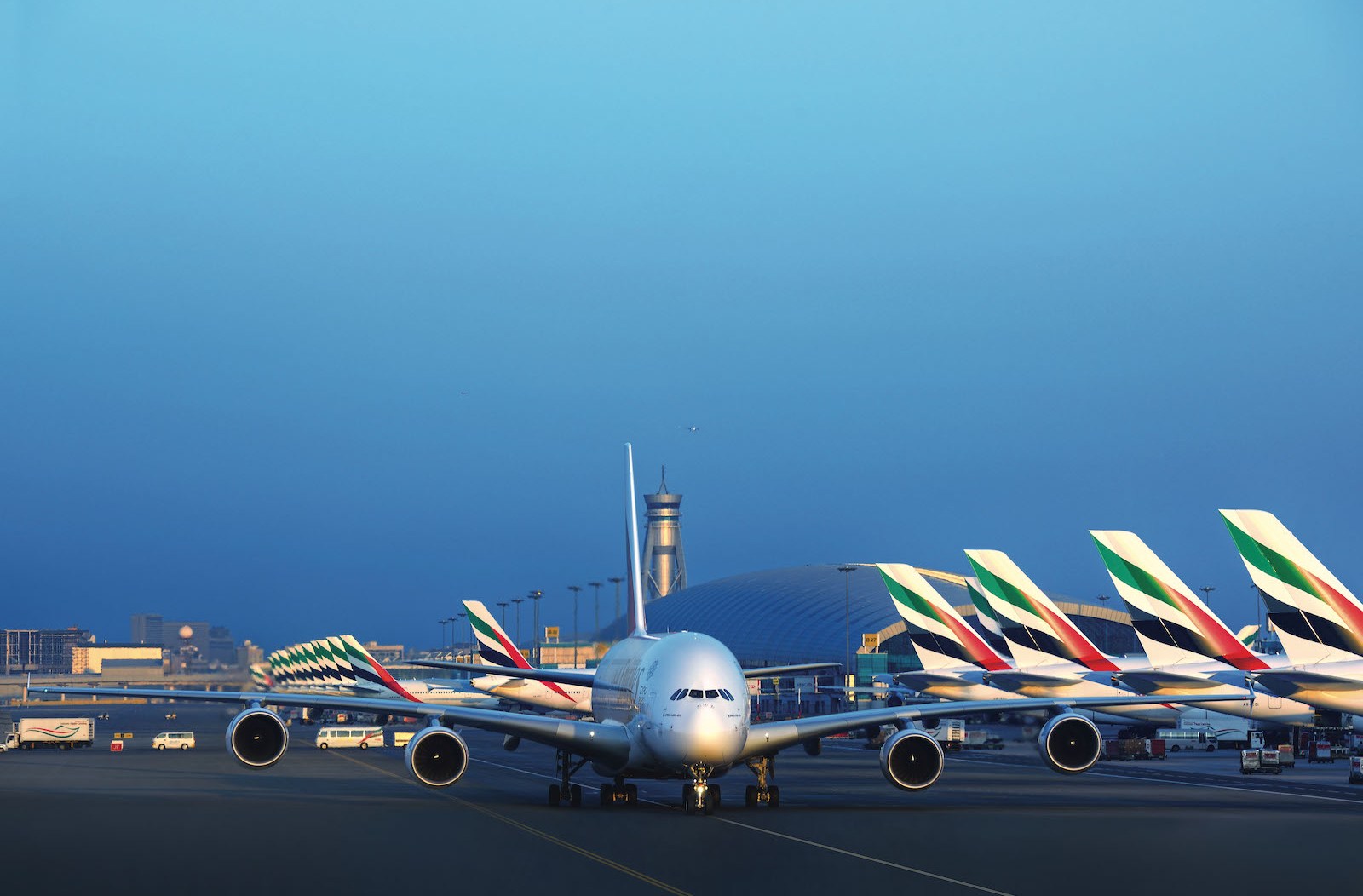 Emirates aircraft in Dubai