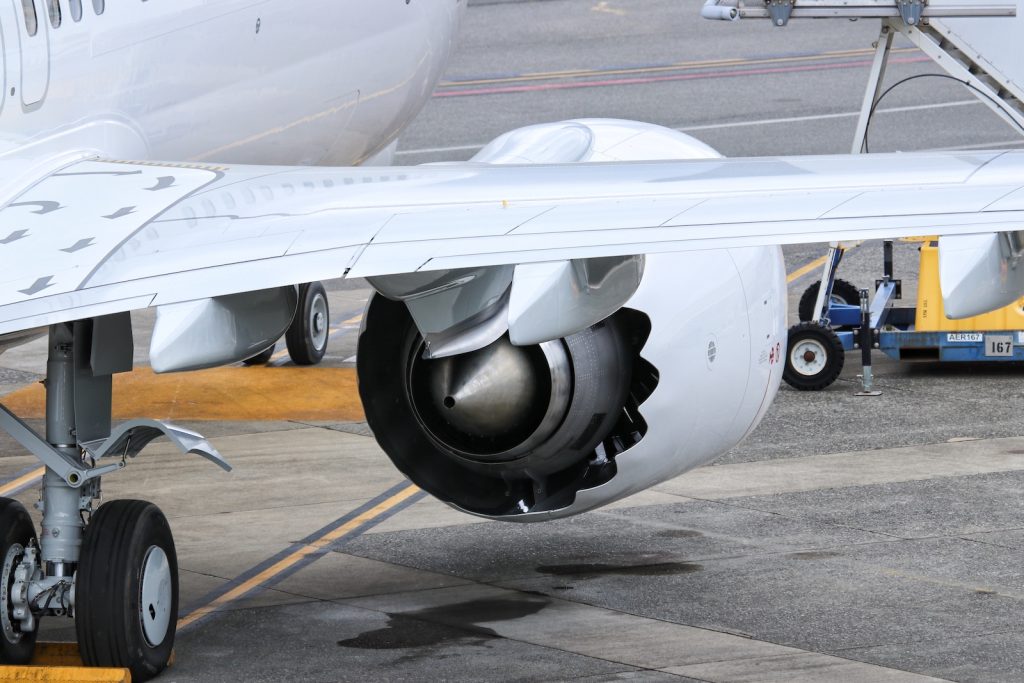 Engine on a 737 MAX