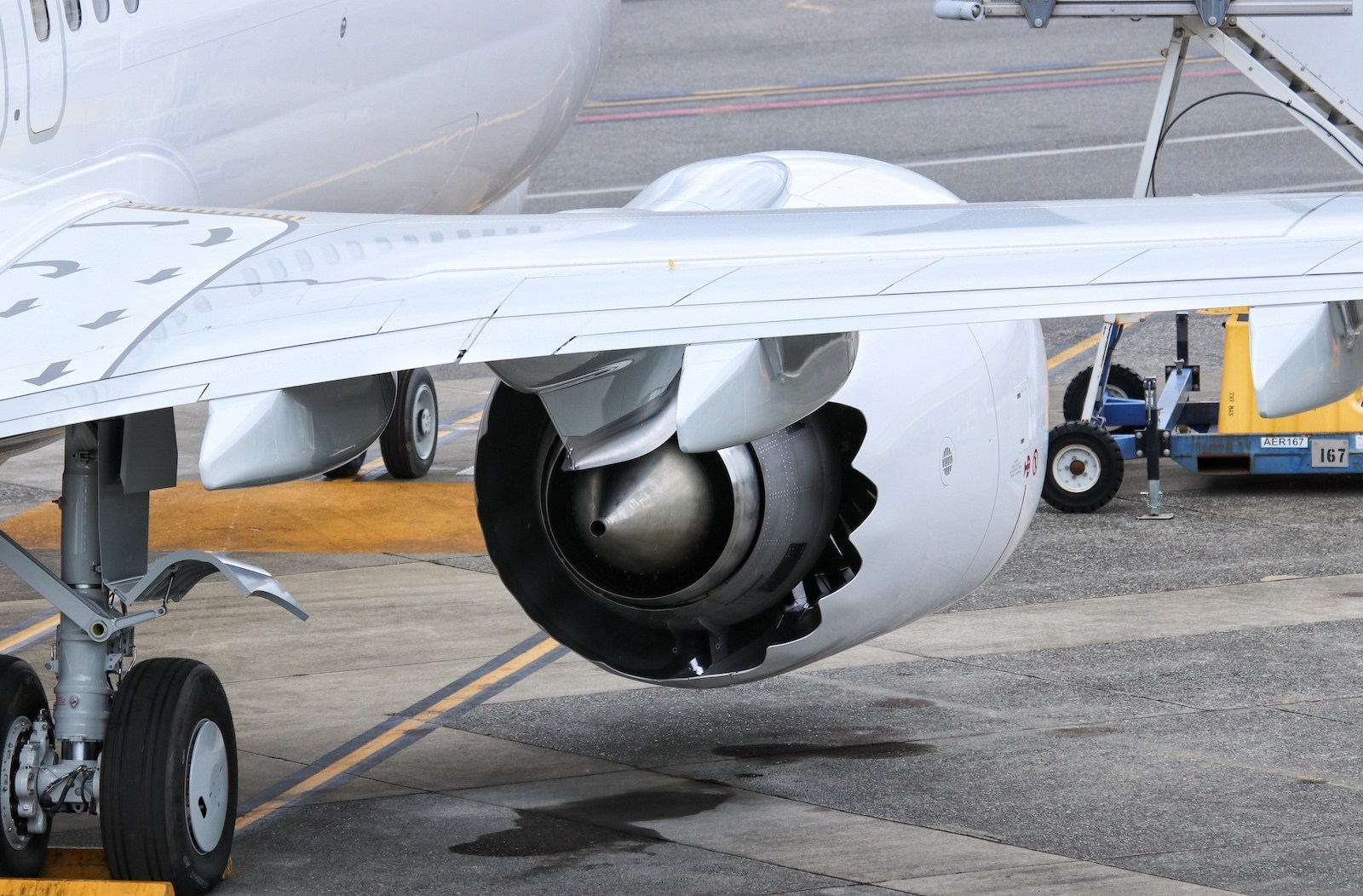 Engine on a 737 MAX