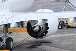 Engine on a 737 MAX