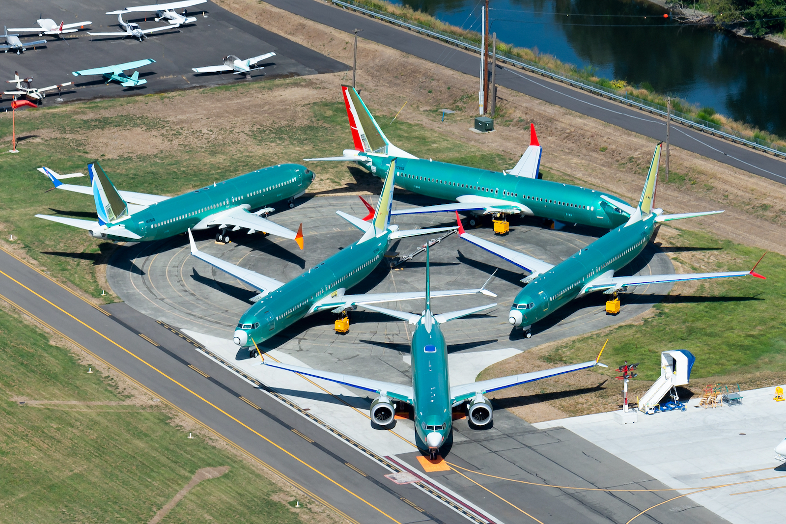 737 aircraft at Boeing's Renton facility.