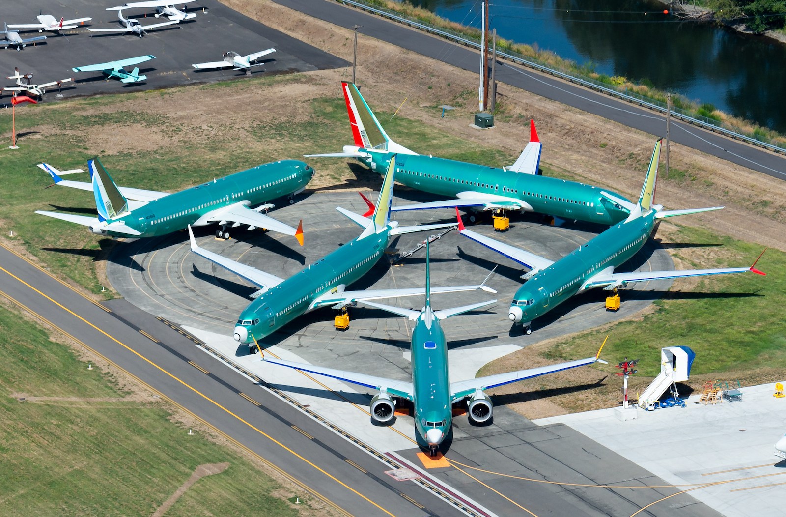 737 aircraft at Boeing's Renton facility.