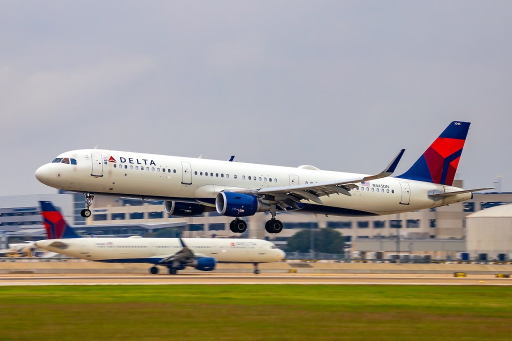 Delta A321s in Austin, Texas.