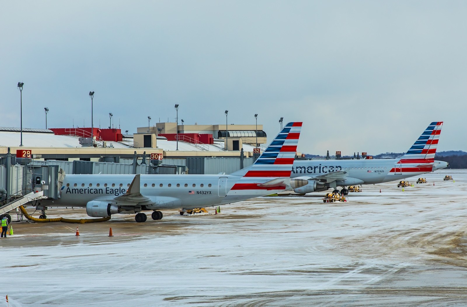 American Airlines aircraft in Pittsburgh