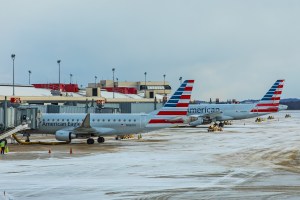 American Airlines aircraft in Pittsburgh