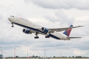 A Delta Boeing 767-400 aircraft