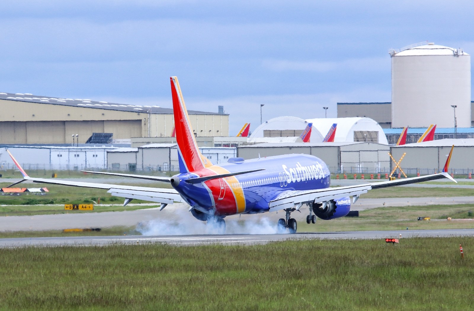 A Southwest Boeing 737 MAX aircraft