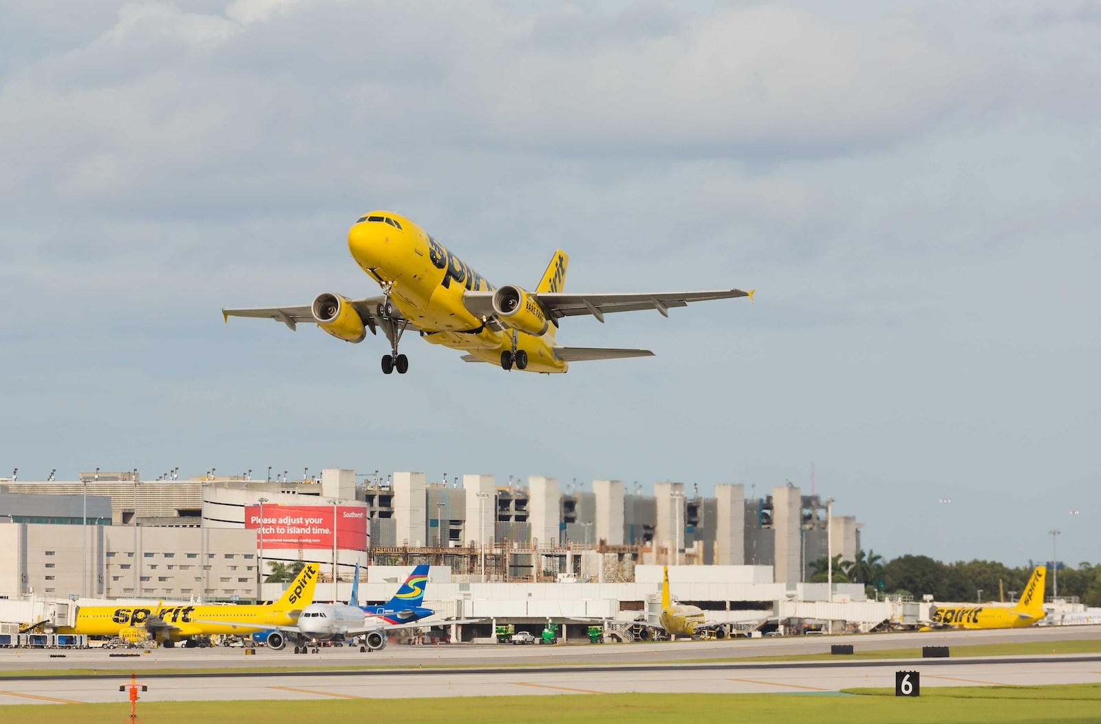 A Spirit Airbus aircraft