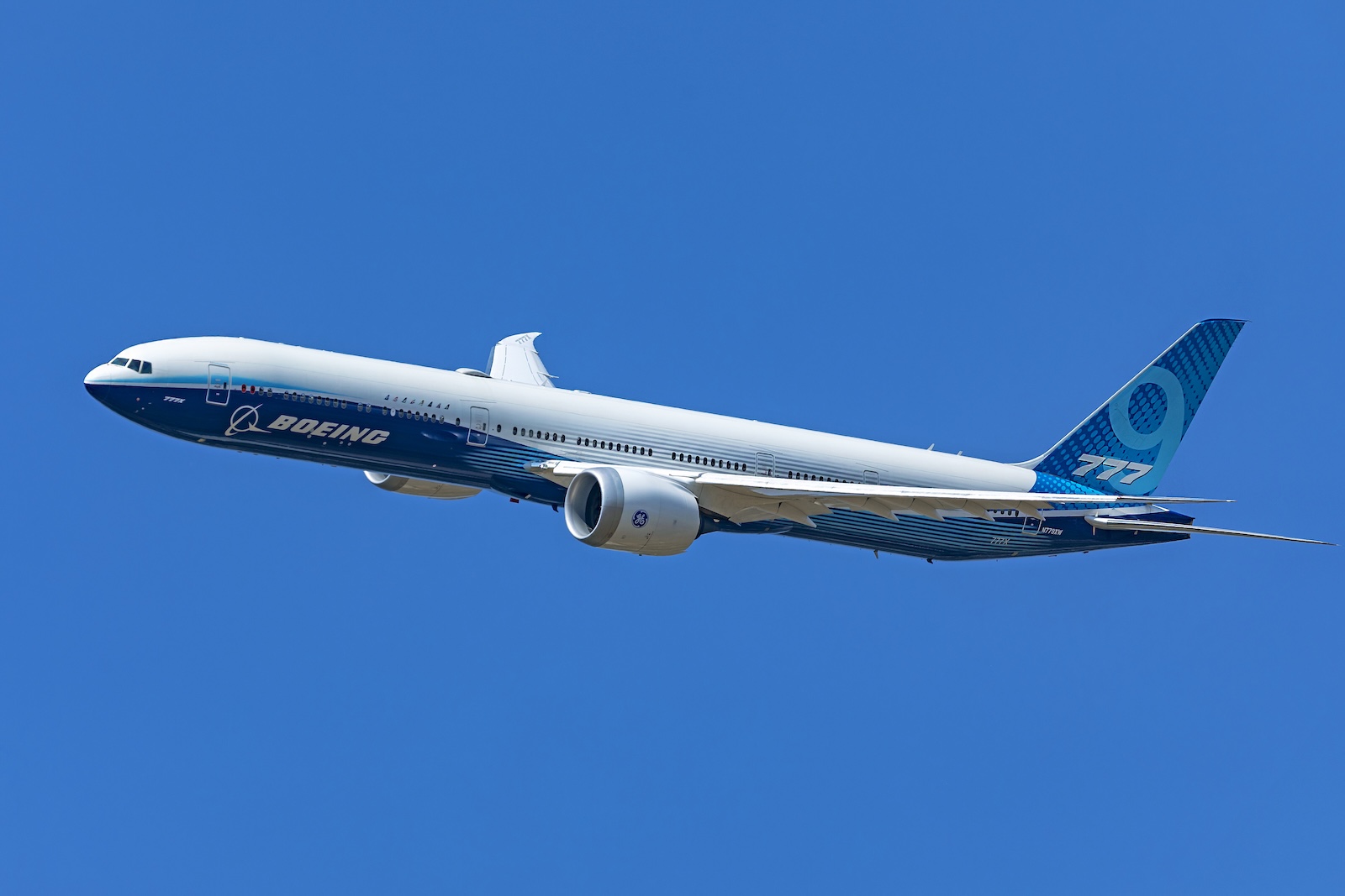 Boeing 777X test jet