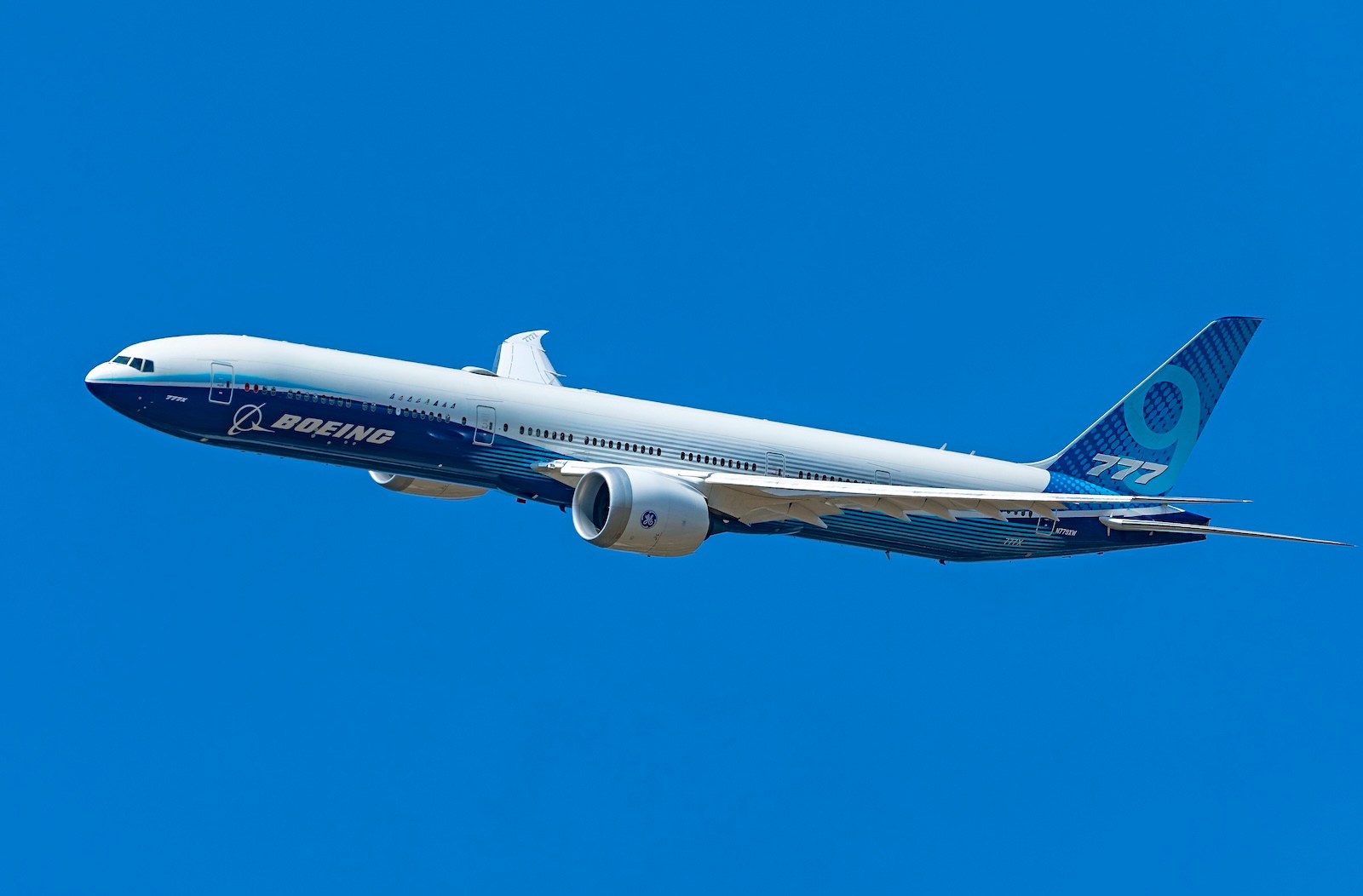 Boeing 777X test jet