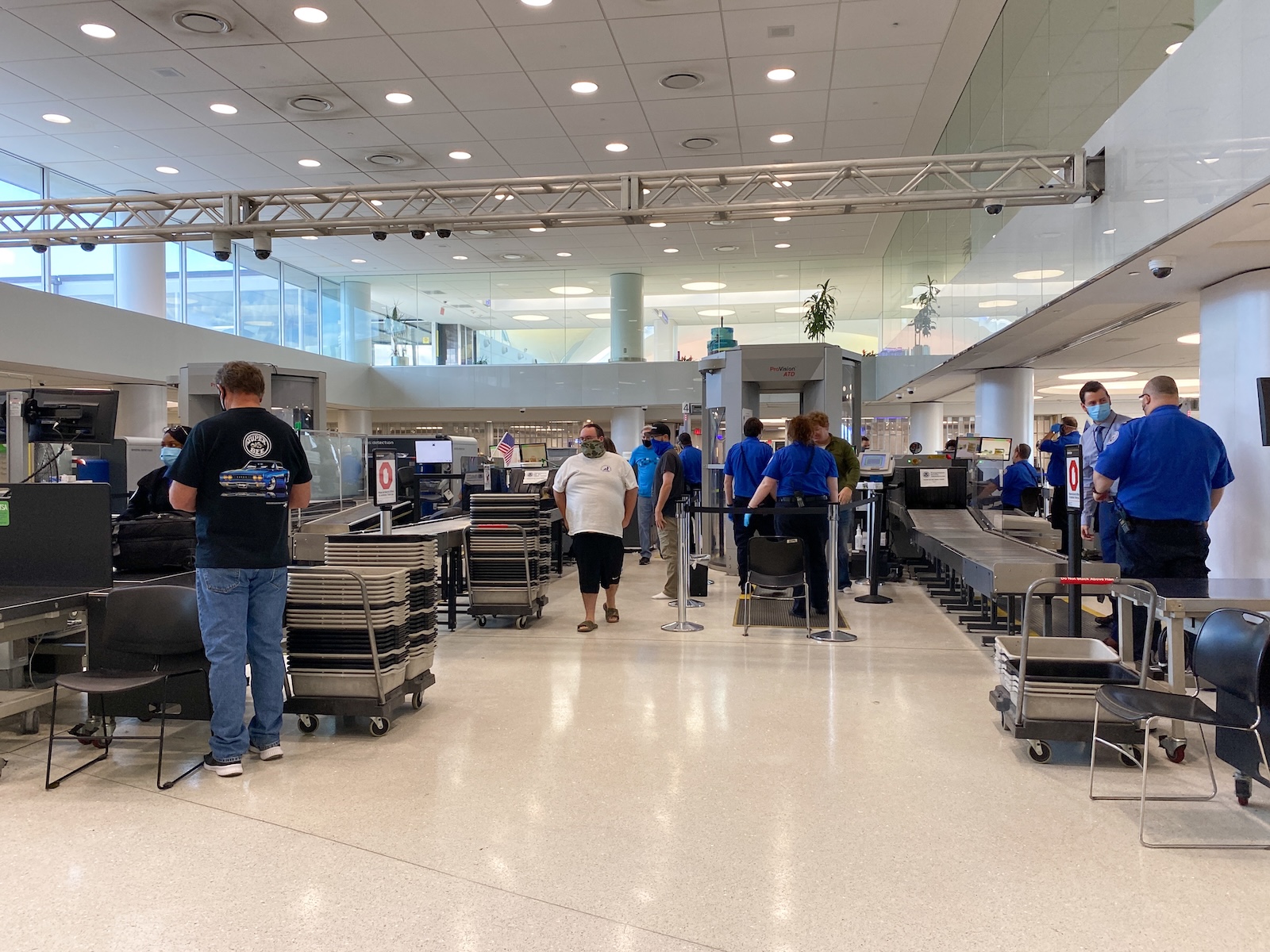 A TSA checkpoint