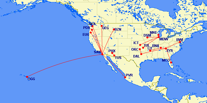 Southwest's March 2026 expansion 