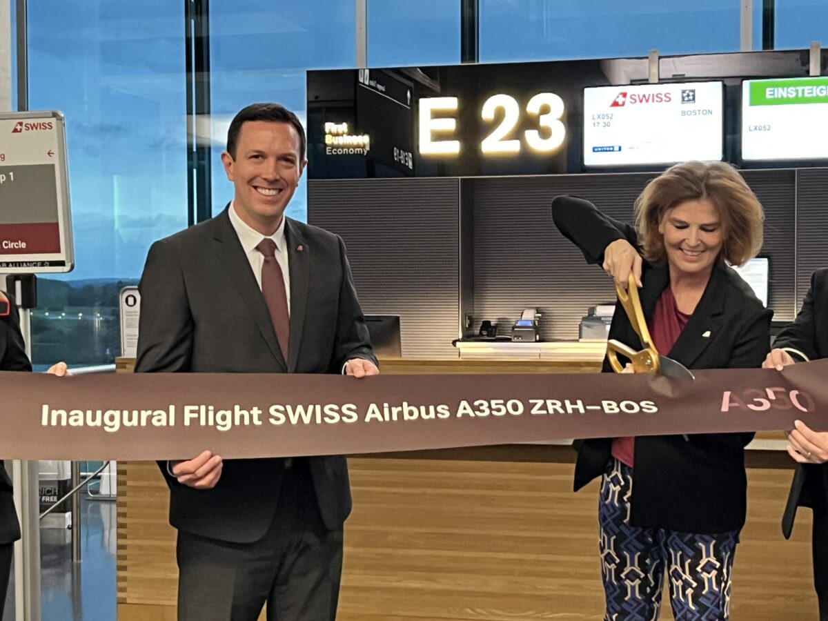 SWISS A350 Boston