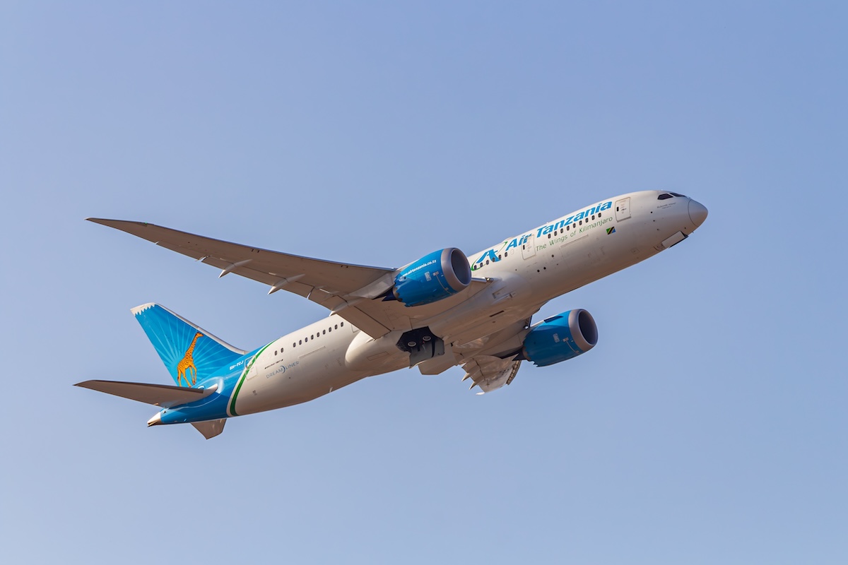An Air Tanzania Boeing 787-8 Dreamliner