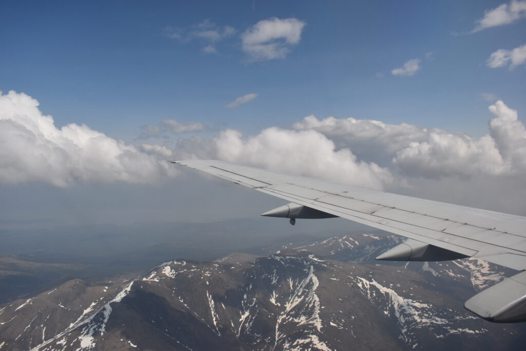 On our descent into Whitehorse, Yukon.