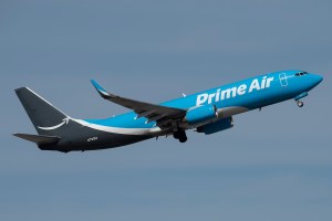A Prime Air 737 operated by Sun Country