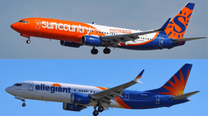 Sun Country and Allegiant aircraft