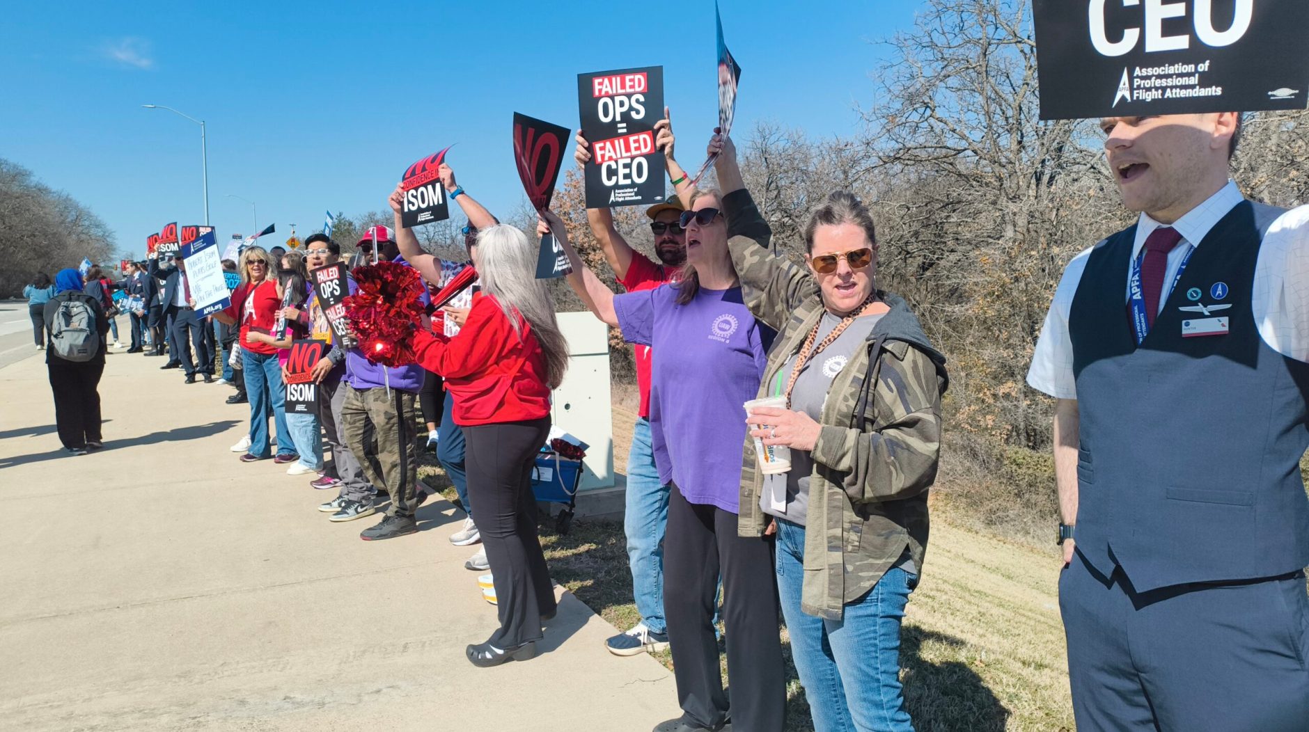 protest American Airlines