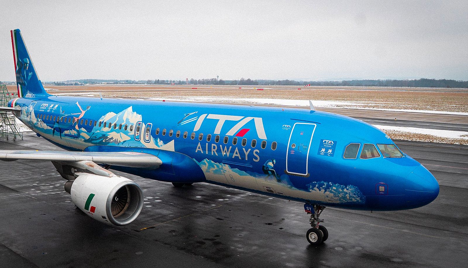 ITA Airways Airbus A320 in a special Milano/Cortina 2026 livery