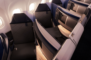 Polaris seating on an A321XLR. (Photo: United Airlines)